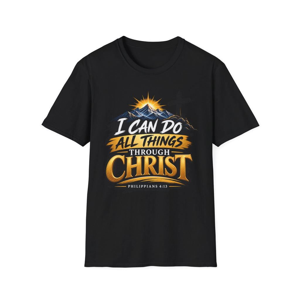 Christian T-Shirt — I Can Do All Things Through Christ | Philippians 4:13 Faith Tee